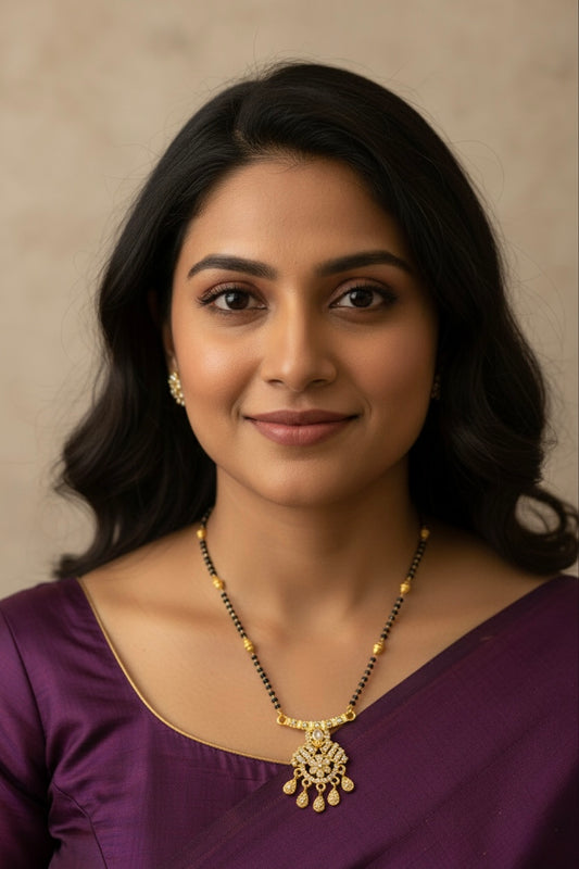 Beautiful designer American diamond mangalsutra