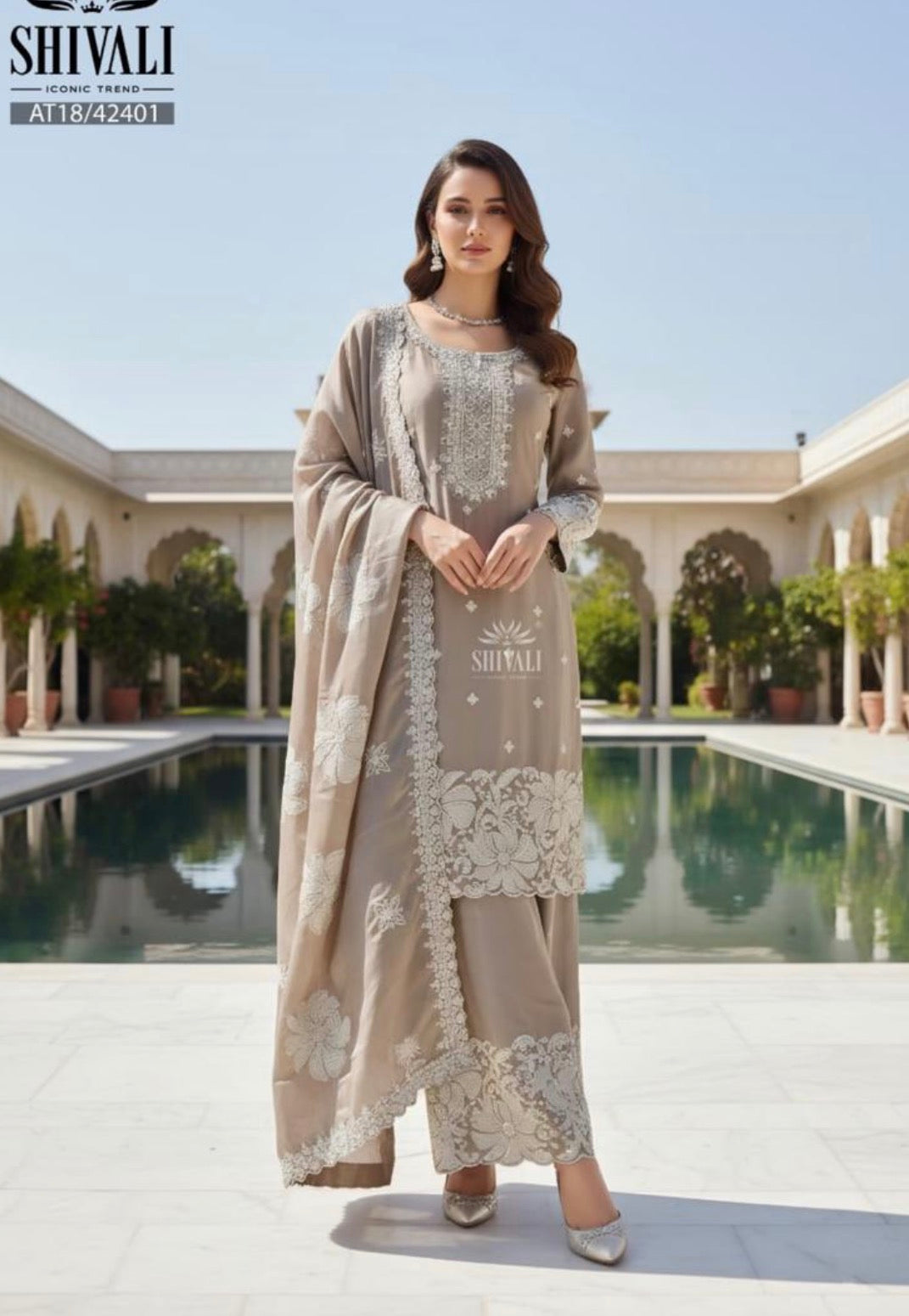 Beautiful designer plazo suit