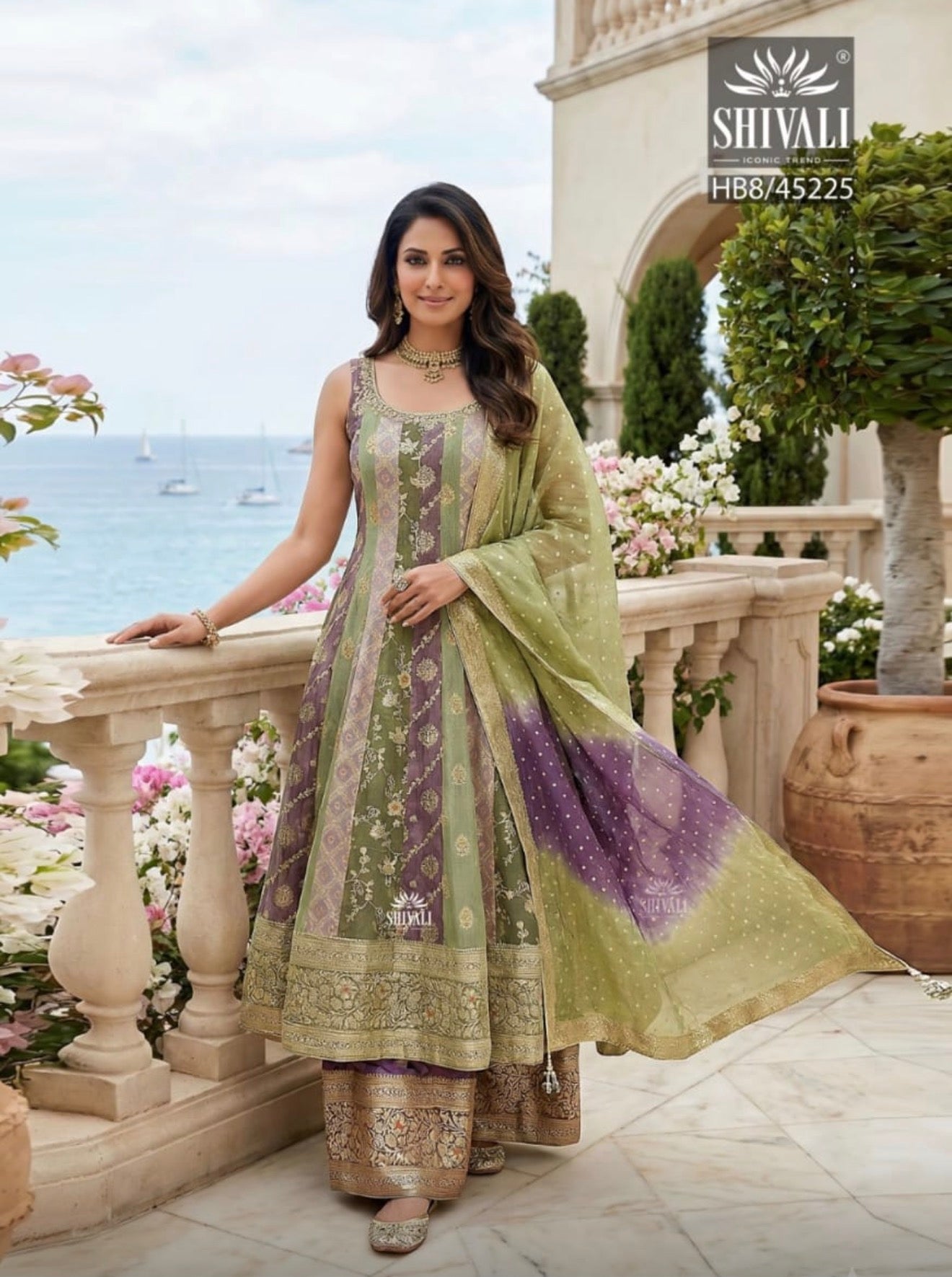 Beautiful designer plazo suit