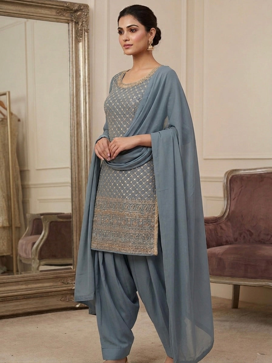 Beautiful designer punjabi patiala suit