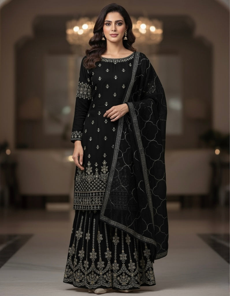 Beautiful designer sharara suit