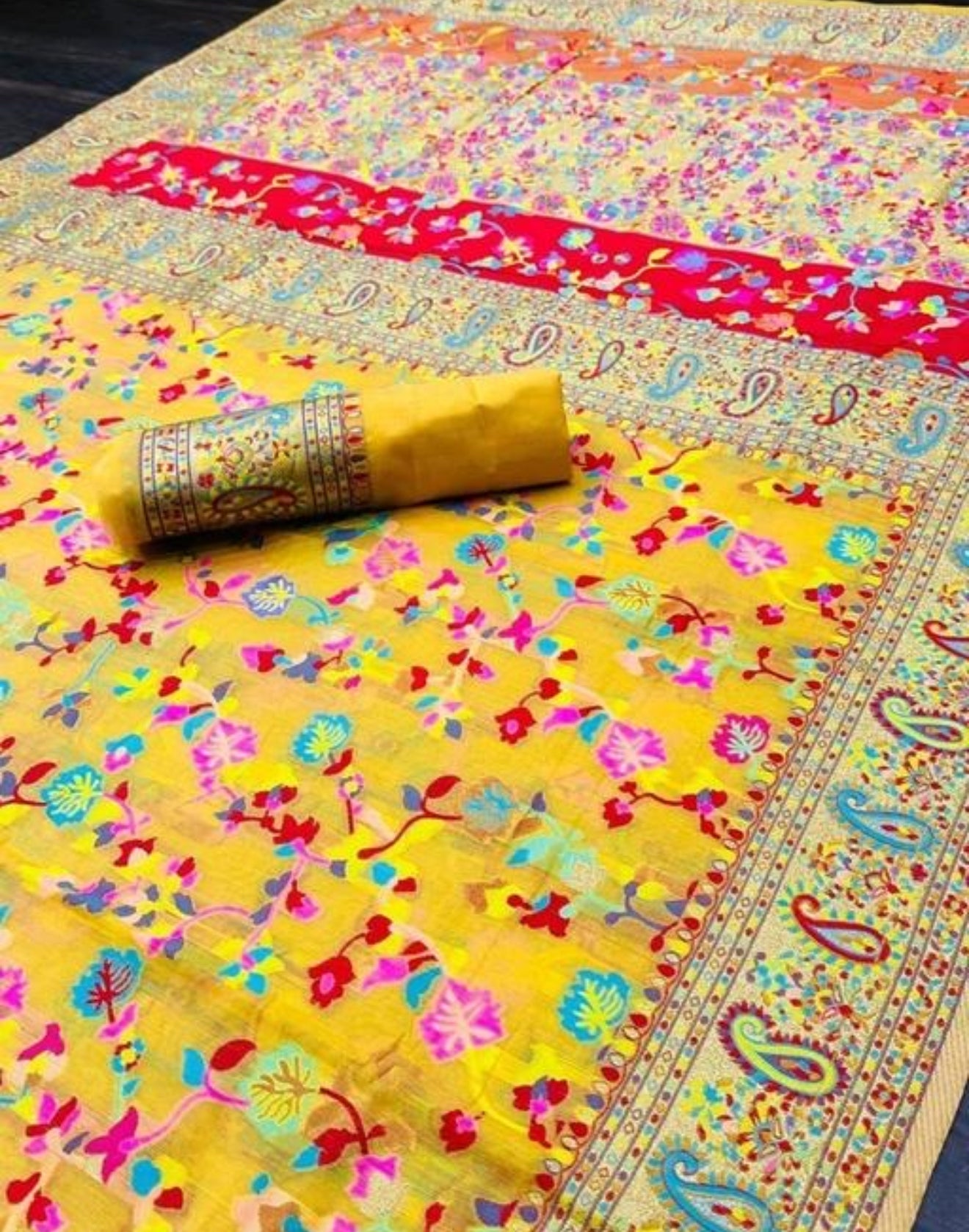 Beautiful designer silk saree