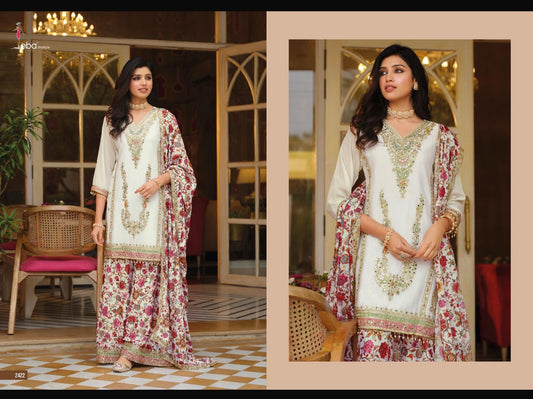 Beautiful designer plazo suit