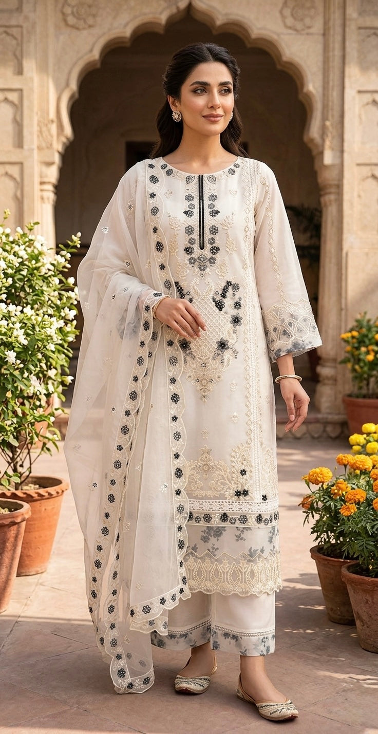 Beautiful designer plazo suit