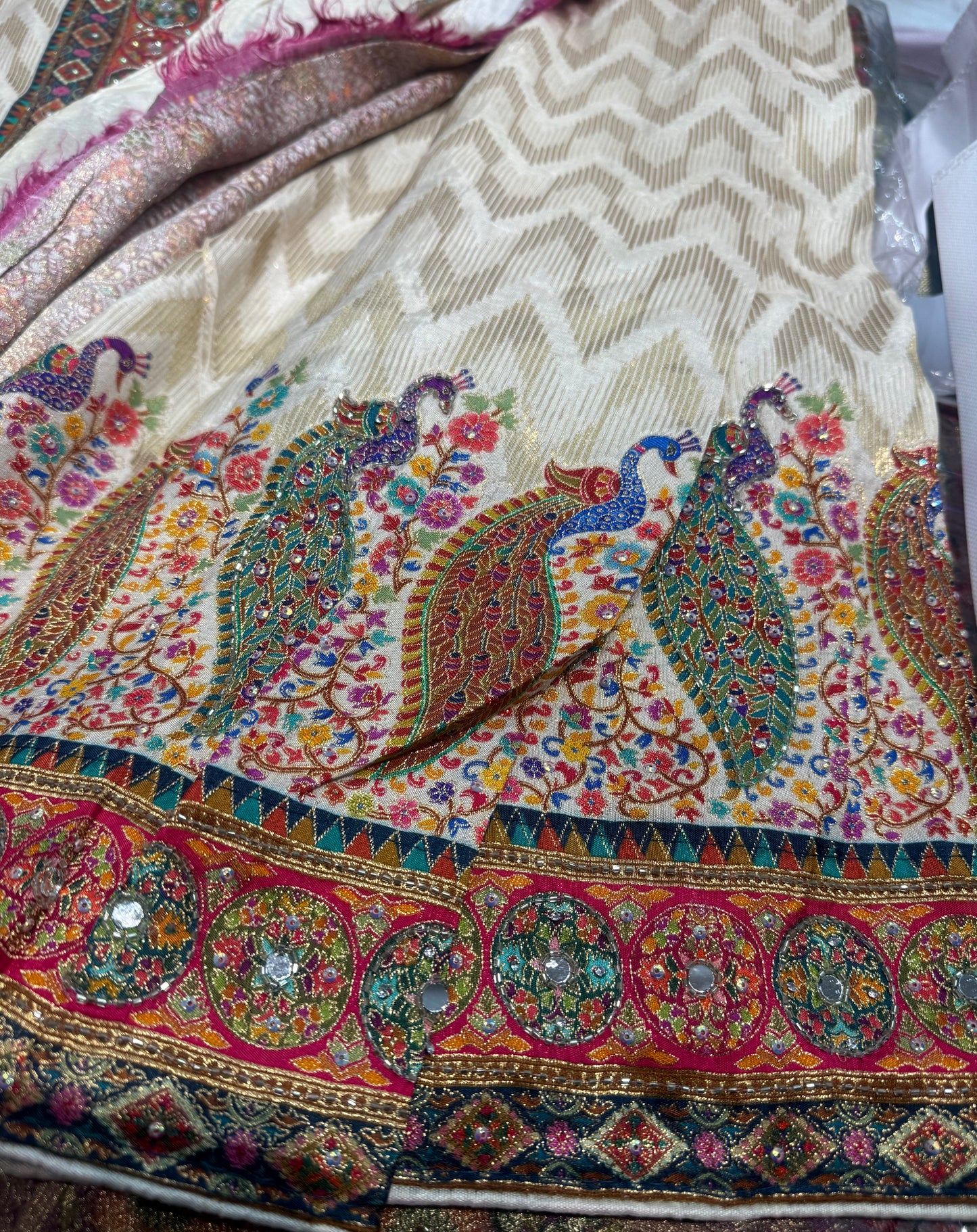 Beautiful designer pure silk saree
