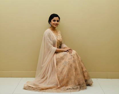 Beautiful designer gown style anarkali suit