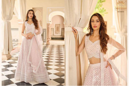 Beautiful designer mirror work lengha choli