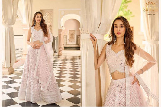 Beautiful designer mirror work lengha choli