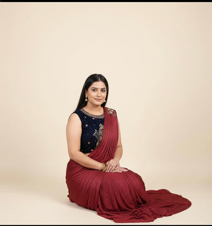 Beautiful designer readymade saree