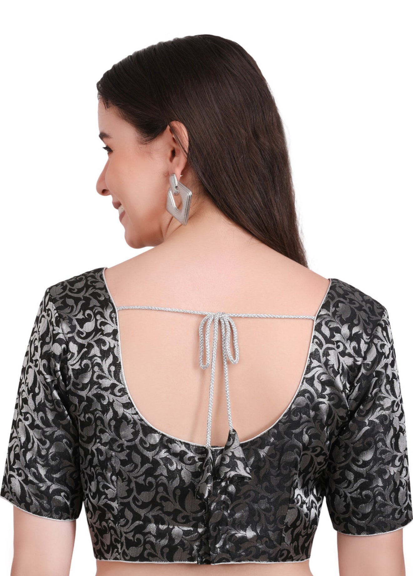 Beautiful designer brocade silk readymade blouse