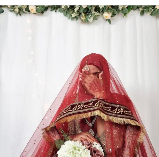 Beautiful designer Qabool hai embroidery net dupatta