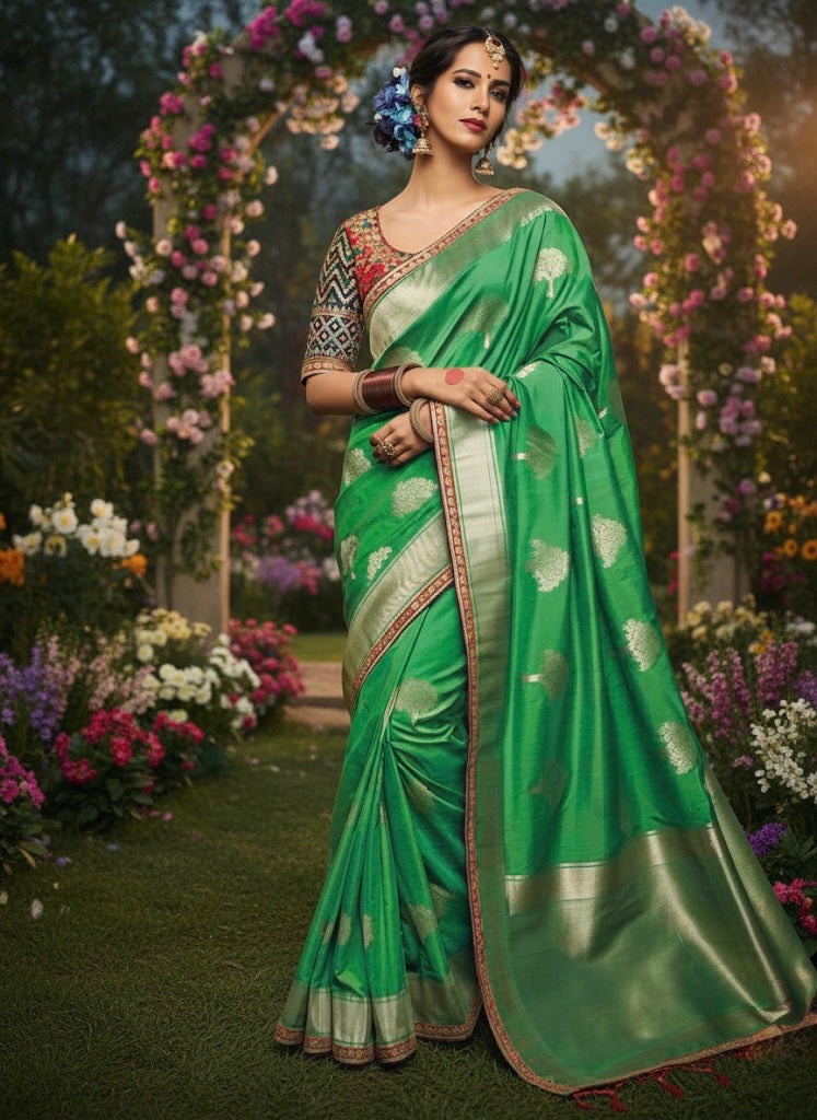 Beautiful designer pure silk saree