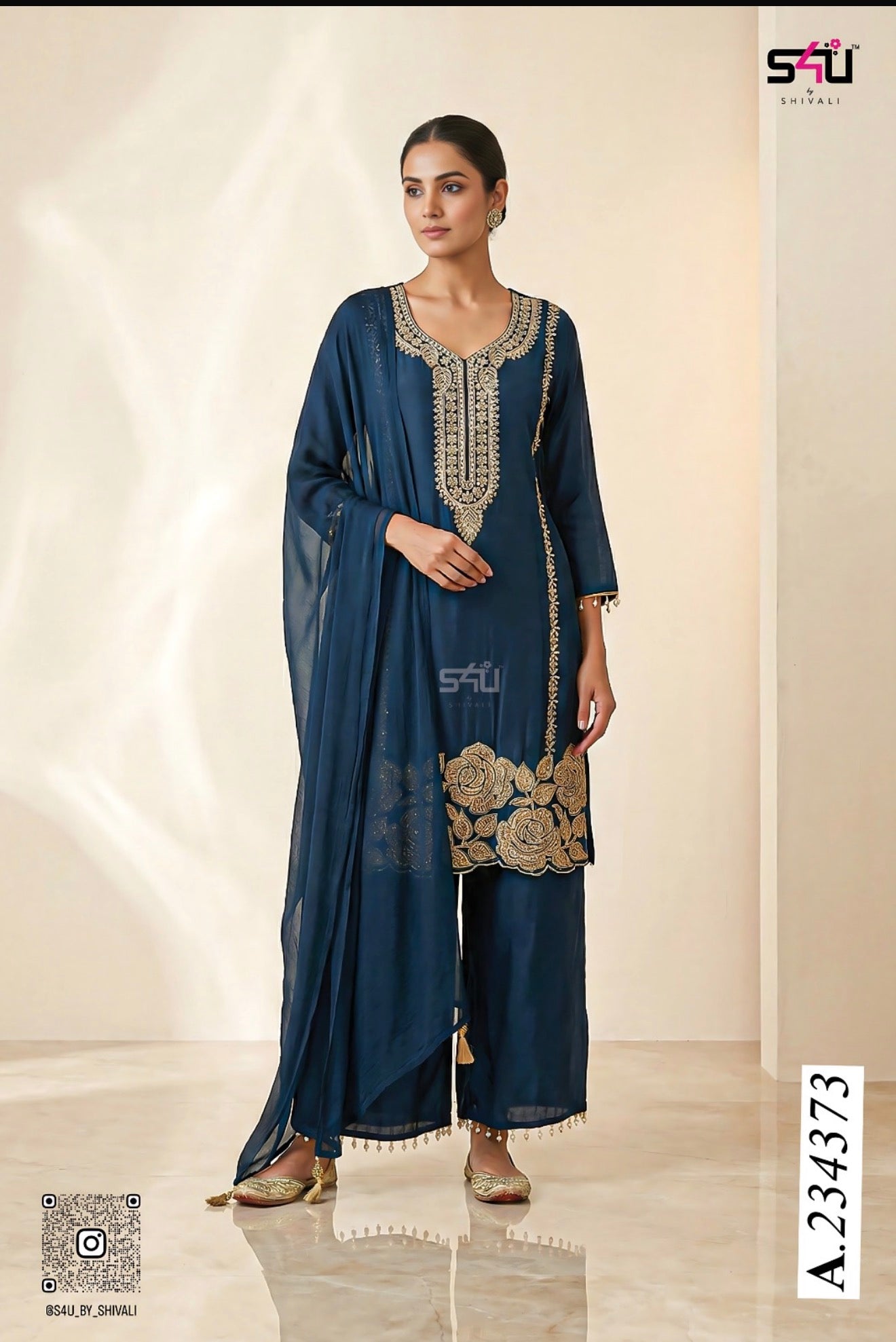 Beautiful designer plazo suit