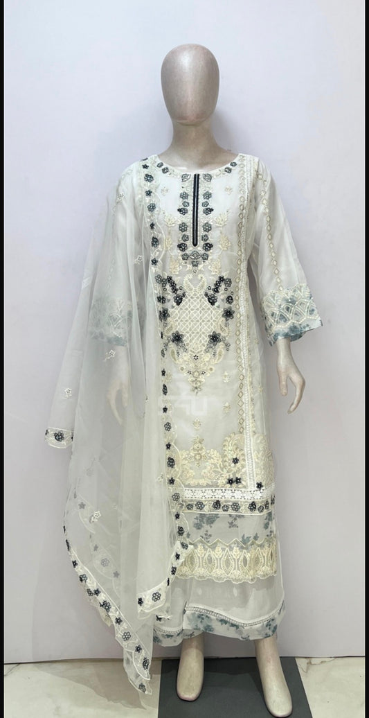 Beautiful designer plazo suit