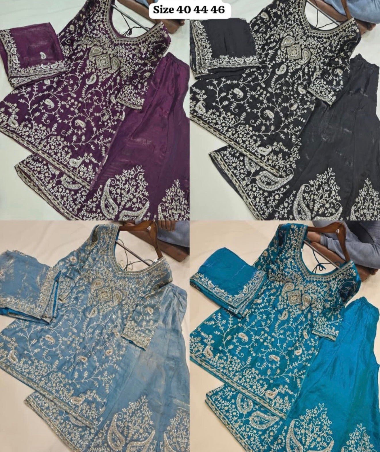 Beautiful designer plazo suit