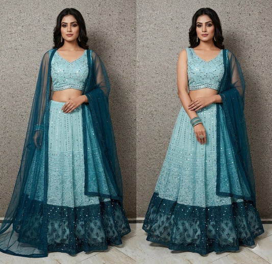 Beautiful designer ready made lengha