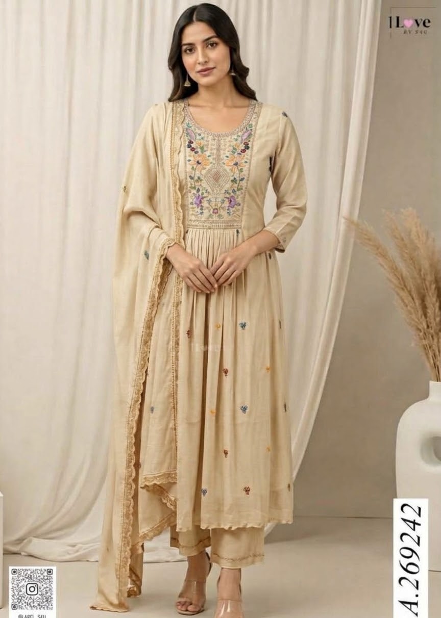 Beautiful designer indowestern anarkali suit