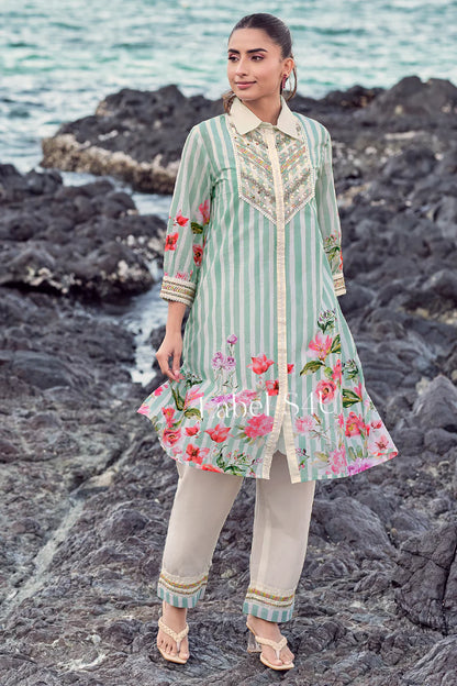 Beautiful designer embroidery coord set