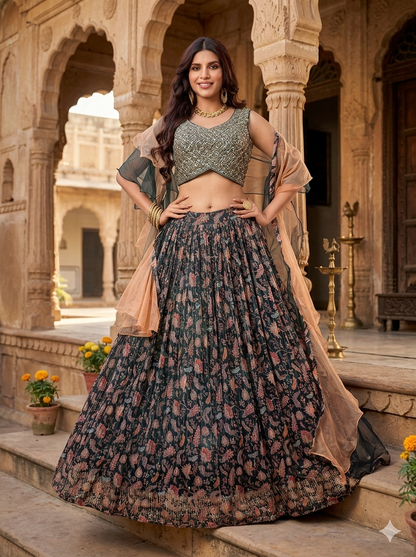 Beautiful designer lengha choli suit