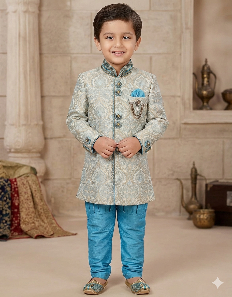 Beautiful designer Sherwani suit for boys