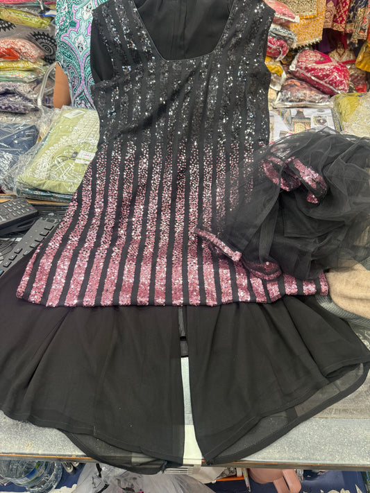 Beautiful designer plazo suit