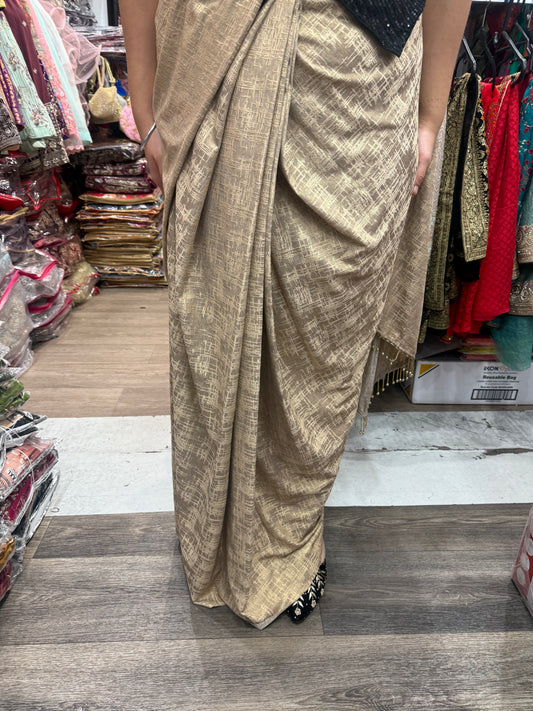 Beautiful designer ready to wear saree with readymade blouse