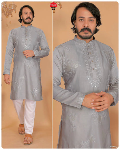 Beautiful designer men kurta pyjama