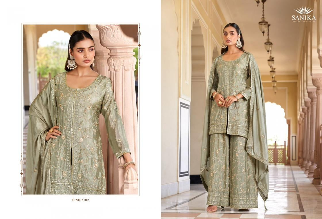 Beautiful designer plazo suit