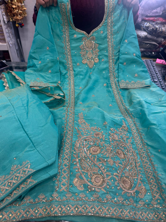 Beautiful designer patiala salwar suit