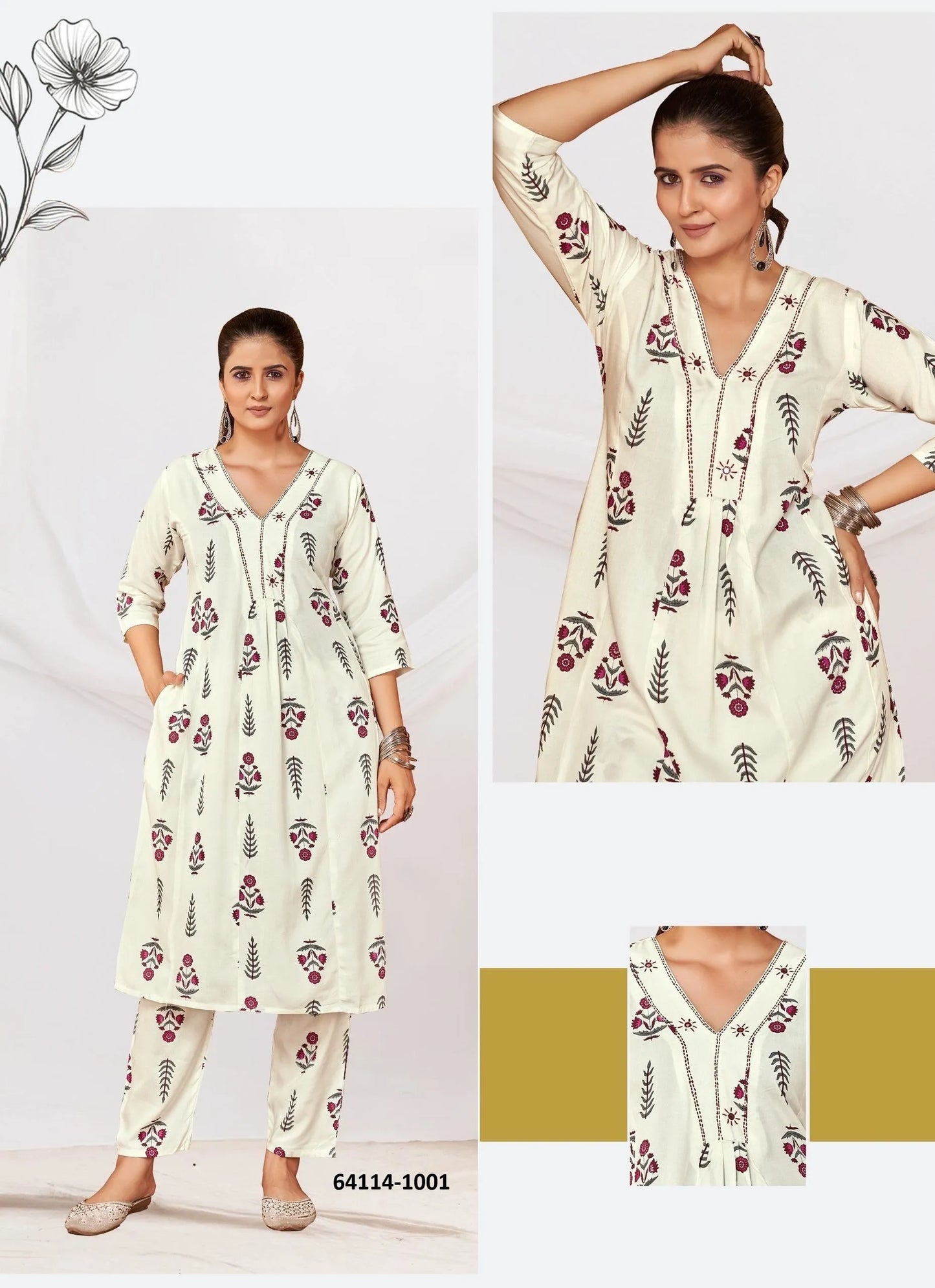 Beautiful designer Kurti plazo