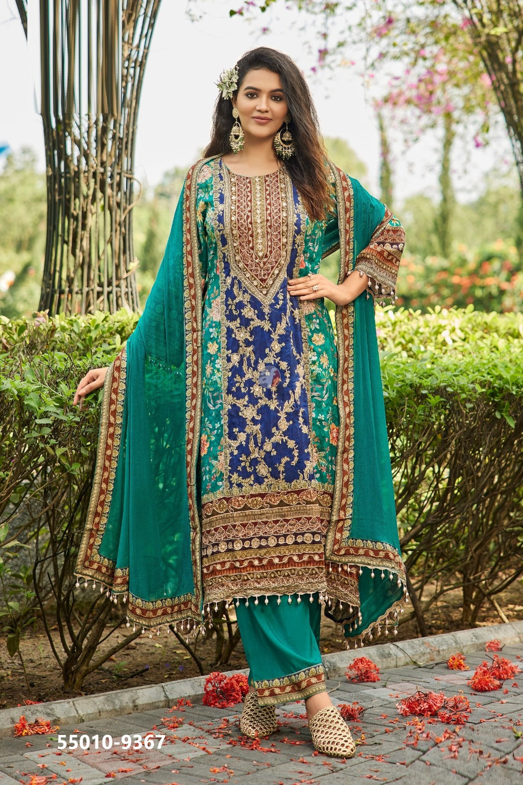 Beautiful designer Pakistani style straight pant