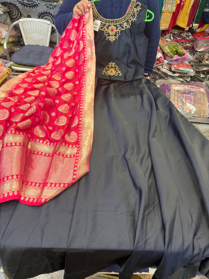 Beautiful designer gown style anarkali suit