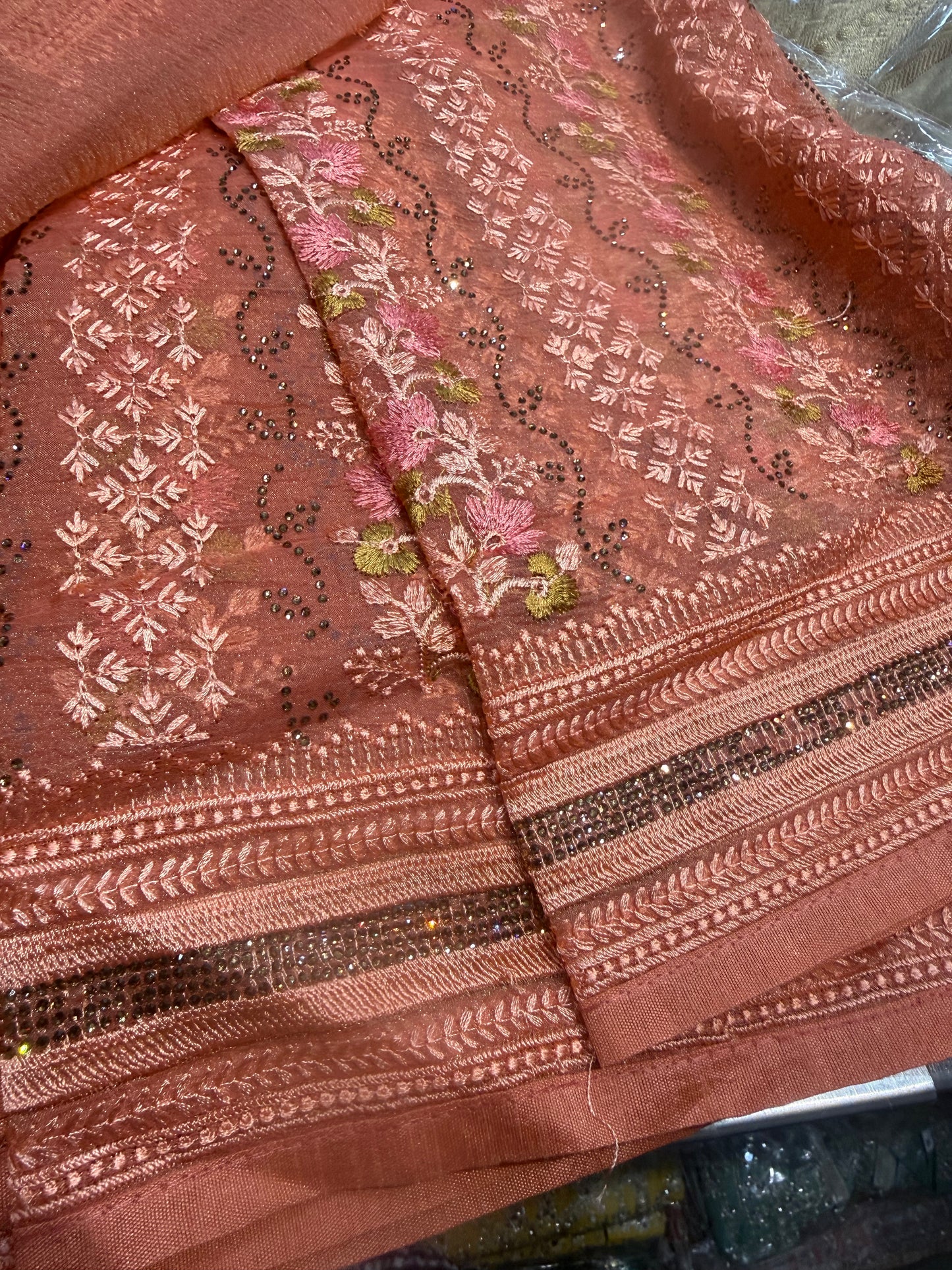 Beautiful designer fully Embroidery saree