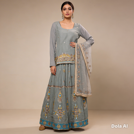 Beautiful designer lengha choli suit