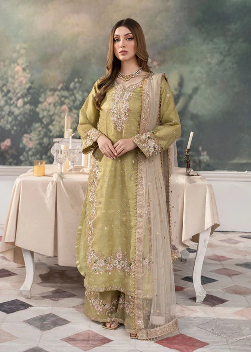 Beautiful designer Pakistani style plazo suit
