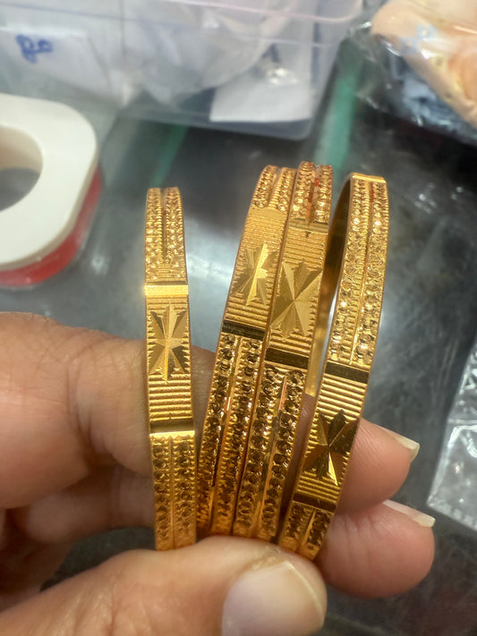 Beautiful gold plated bangles