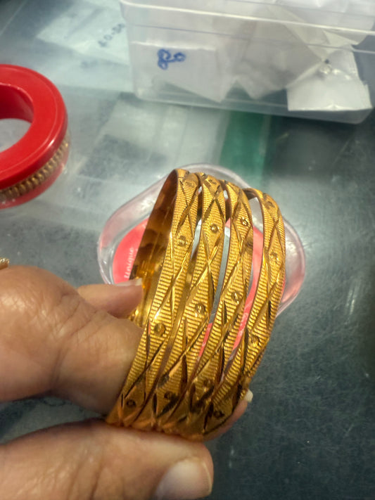 Beautiful gold plated bangles