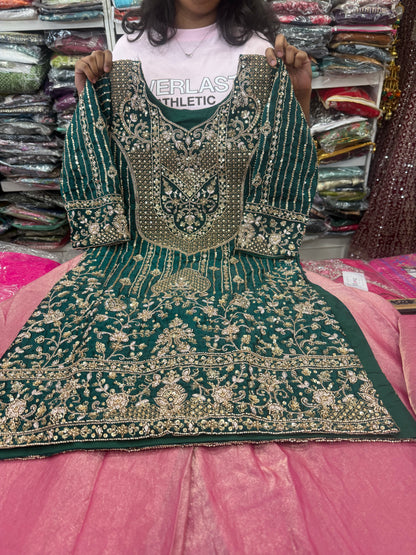 Beautiful designer plazo suit