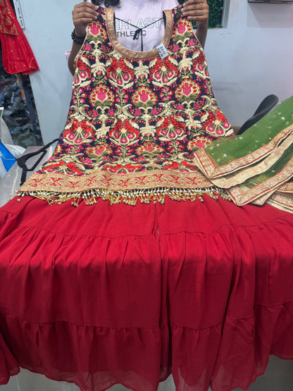 Beautiful designer sharara suit