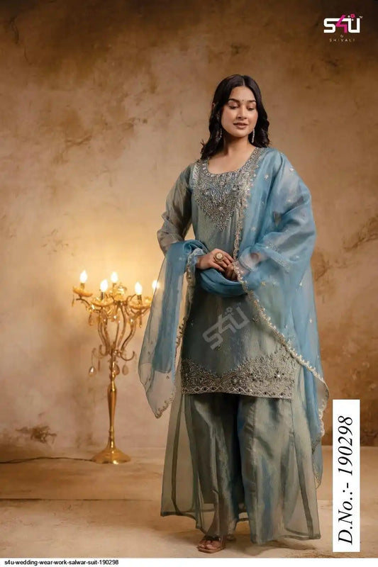 Beautiful designer plazo suit