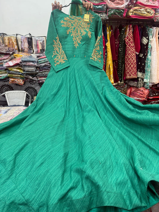 Beautiful designer gown style anarkali suit