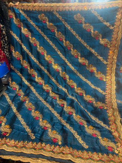 Beautiful designer fully embroidered Jimmy Choo saree