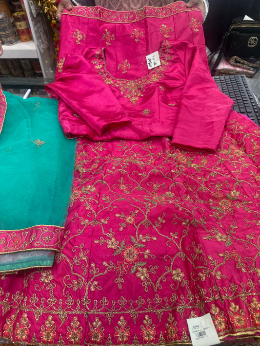 Beautiful designer silk lengha choli