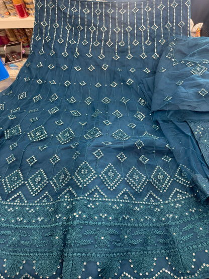 Beautiful designer semi stitch lengha choli