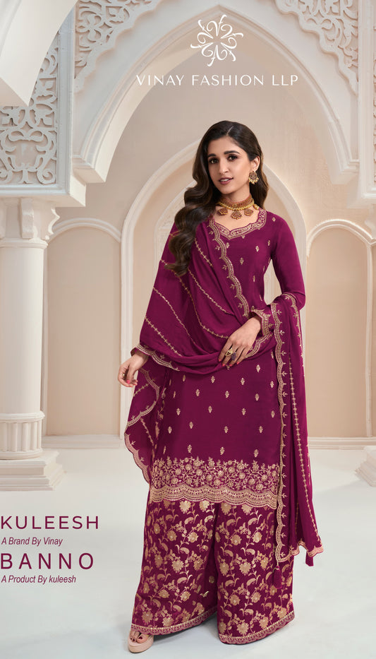 Beautiful designer plazo suit