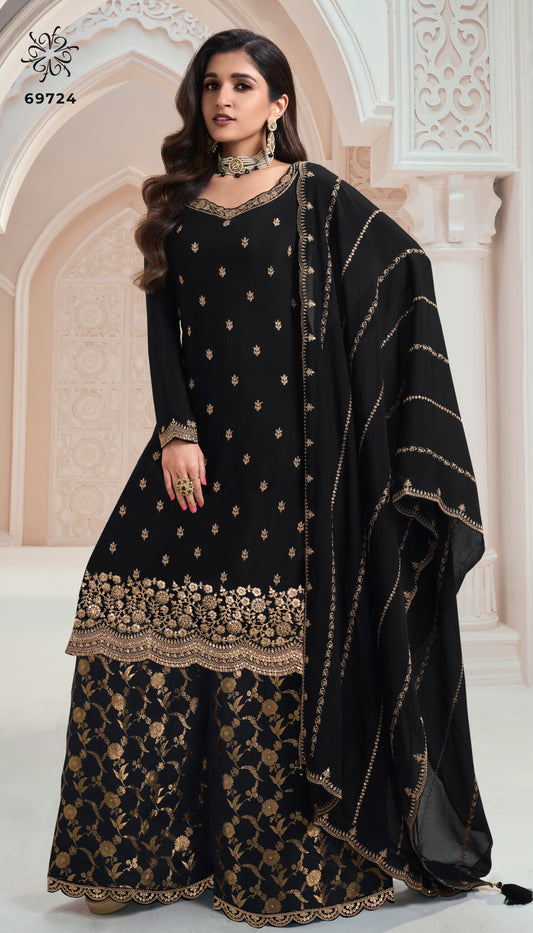 Beautiful designer plazo suit