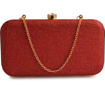 Beautiful designer  Women's Oval Frame Clutch | Detachable Sling Chain | Ladies Party Wedding Purse Bag
