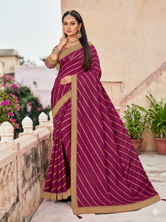 Beautiful designer silk saree