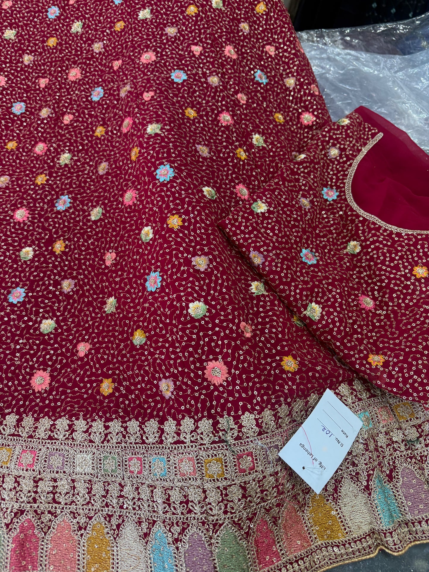 Beautiful designer semi stitch lengha choli