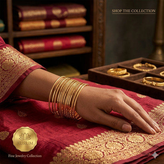 Beautiful gold plated bangles
